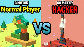 NORMAL PLAYER VS HACKER - Block Scout: Stack and Relax | Casual Android Game