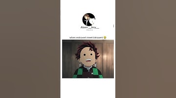 when extrovert meet introvert 😆 #anime #edit #demonslayer #tanjiro #giyuutomioka #funnyshorts #edit