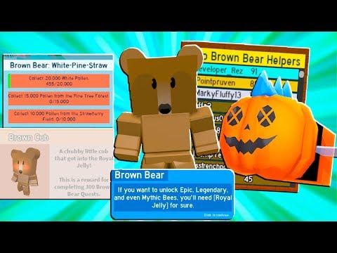 Brown Bear Quest Line New Leaderboard New Cub Buddy In Roblox Bee Swarm Simulator Leaks Youtube - brown bear from roblox