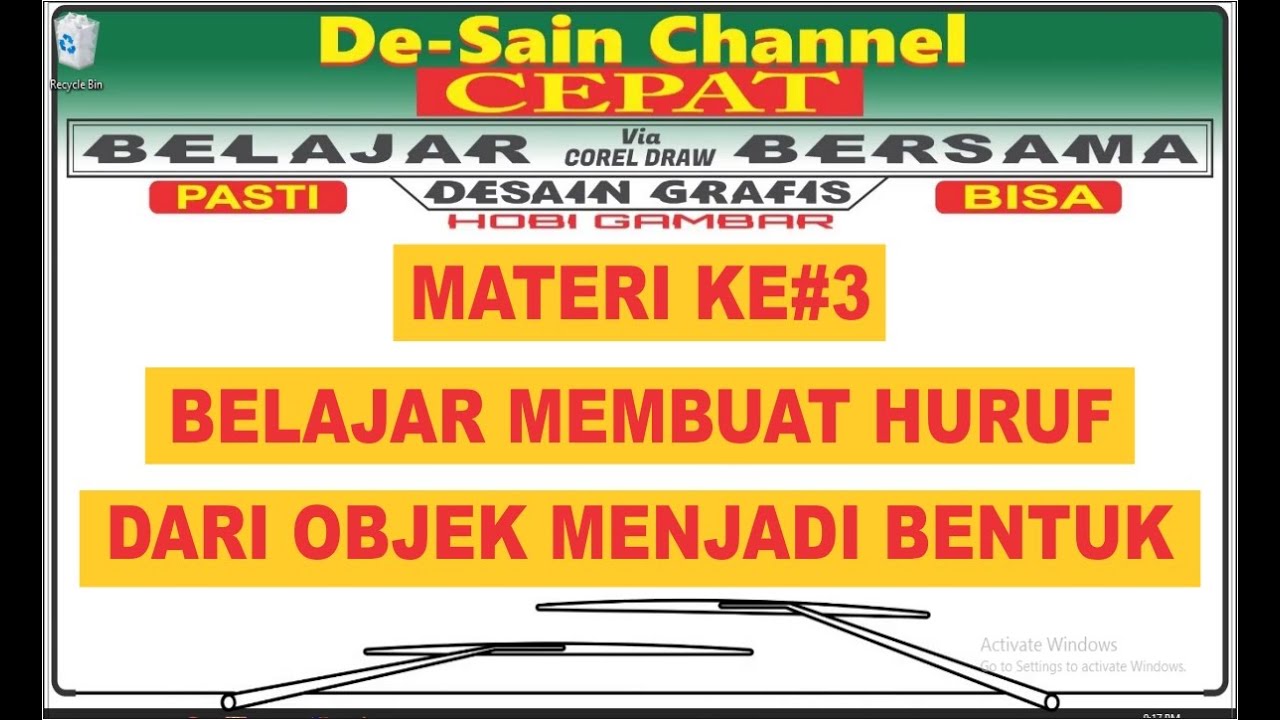 Cara Membuat HURUF / FONT Cepat dan Mudah 