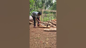 simple powerful smart tool for splitting wood #shorts