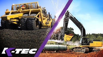 K-Tec Scraper vs. Excavator & Articulated Dump Trucks
