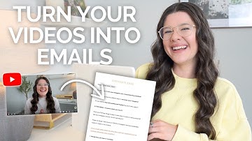 REPURPOSE YOUTUBE VIDEOS INTO EMAILS: Easy Weekly Newsletter From Long Form Video Content
