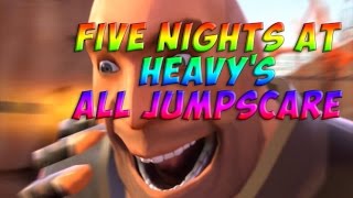 Все Скримеры Five Nights At Heavy's - All Jumpscare - Пять Ночей С Пулемётчиком! - Fnah