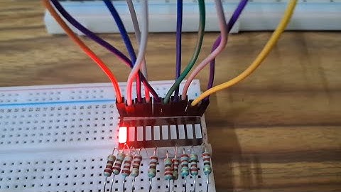 10 Segment LED Bar graph with Pi Pico W & Potentiometer