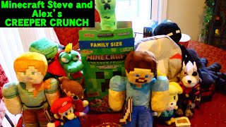 Minecraft Steve and Alex's Creeper Crunch!