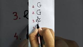 Different Types of "G" |Caligraphy#art#handwriting#inkbysumana#fyp#youtubeshorts