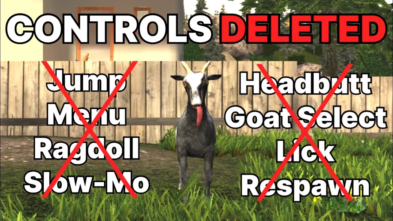 This Glitch Deletes the Buttons in Goat Simulator