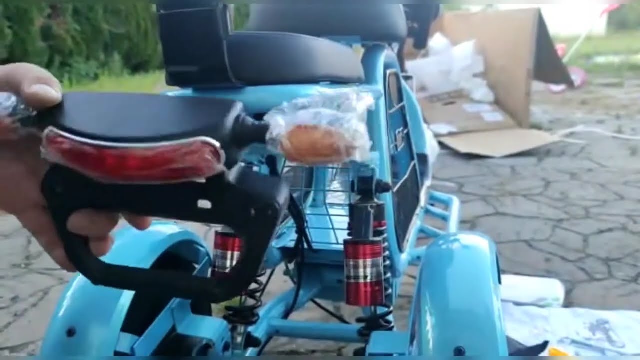 (PART2)Electric Scooter With Seat 3 Wheels, Tricycle Off Road Electric Bike/korusiewicz fam vlog