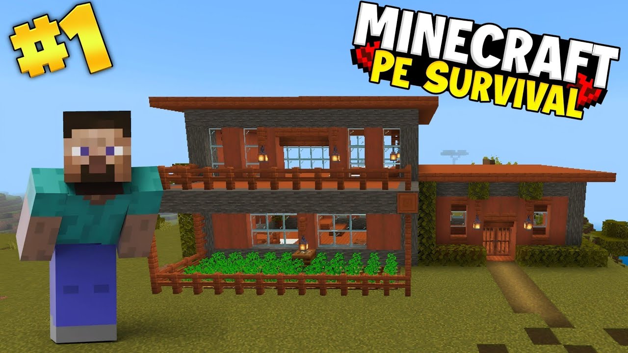 A New Journey | Minecraft PE Survival Series Episode 1 - YouTube
