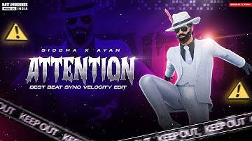 Charlie Puth - Attention | Best Edited Velocity Beat Sync Montage by @SiddhaGaming |@ayanpuri8866