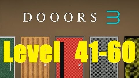 DOOORS 3 room escape game Level 41 - 60 - 58 Works