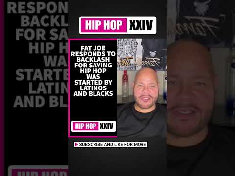 Fat Joe Responds To Backlash For Saying Latinos And Black Started Hip Hop #shorts