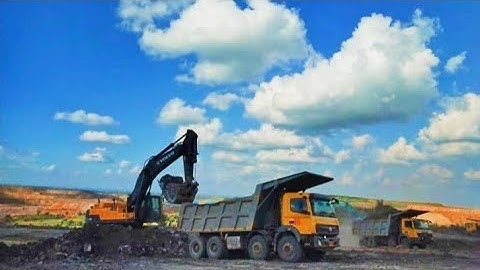 Sy 500H Machine Loding For Scania Tipper Trucks  @ Coal Mines  Jharkhand #SUBSCRIBE#