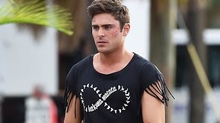 Zac Efron Shows Off His Incredible Abs in a Fringe Crop Top