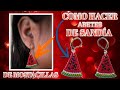 🍉ARETES DE SANDIA🍉 / EN MOSTACILLA / COMO HACERLOS / TEC. PEYOTE DOBLE / TEC. LADRILLO