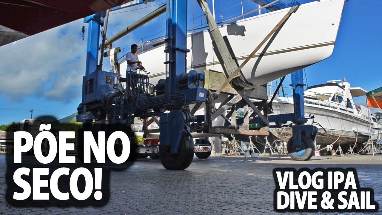 t01e37 : Transporte do Veleiro Prosperus - Retirando do caminhão na marina - Vlog IPA Dive & Sail
