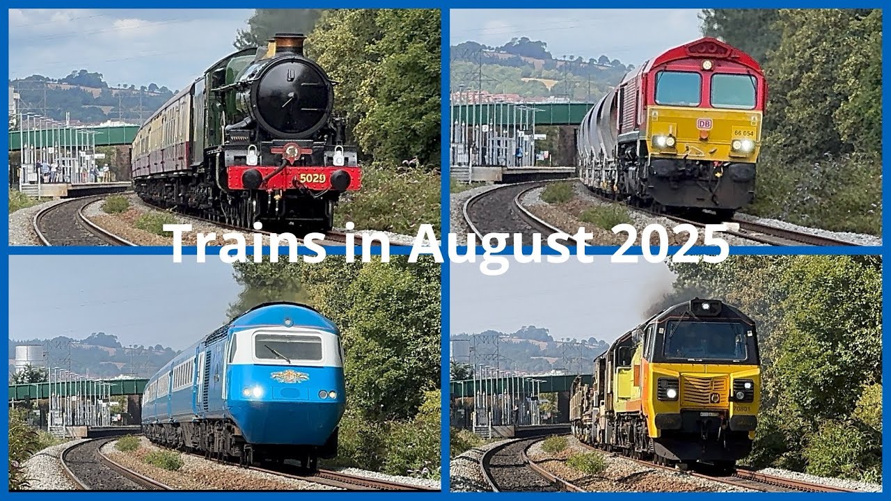 August trains 2025 - YouTube