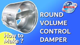 HOW TO MAKE ROUND VOLUME CONTROL DAMPER  VAV DAMPER