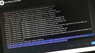 Android Emulator hypervisor driver installation failed - Solución