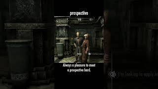prospective — The Elder Scrolls V: Skyrim dialogue scene