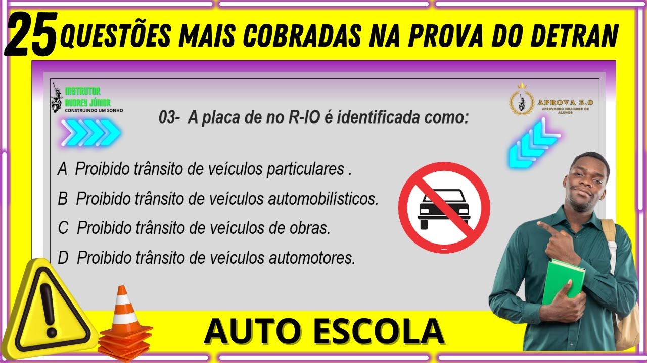 25 QUESTÕES da PROVA do DETRAN, SIMULADO DO DETRAN 2024 # ...