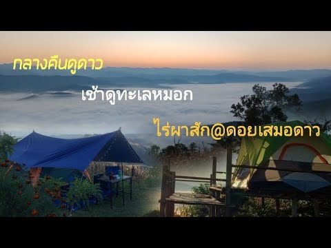 กลางคืนนอนดูดาว เช้าดูทะเลหมอก กางเต็นท์ ดอยเสมอดาว@ไร่ผาสัก Ep1(3วัน2คืน)