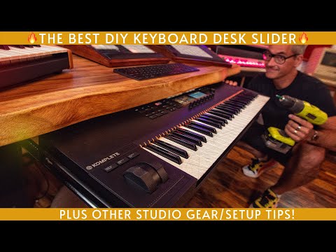 The best cheap DIY MIDI keyboard desk slider and other studio setup tips!