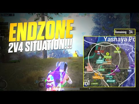 Endzone 2v4 Situation 🔥 | IGL + Assaulter POV | Best Use of Splits Gameplay | iPhone 13 Pro - BGMI🔥