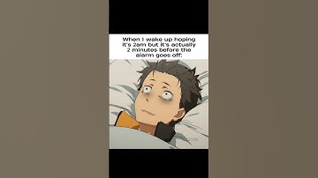 POV: When you wake up 2 minutes before the alarm goes off #anime #relatable
