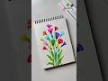 Brush Pen Simple Art Idea part 1 🩷#shorts#artwork#painting#youtubeshorts