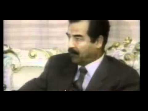 الشهيد صدام حسين مع الملاكم محمد علي كلاي