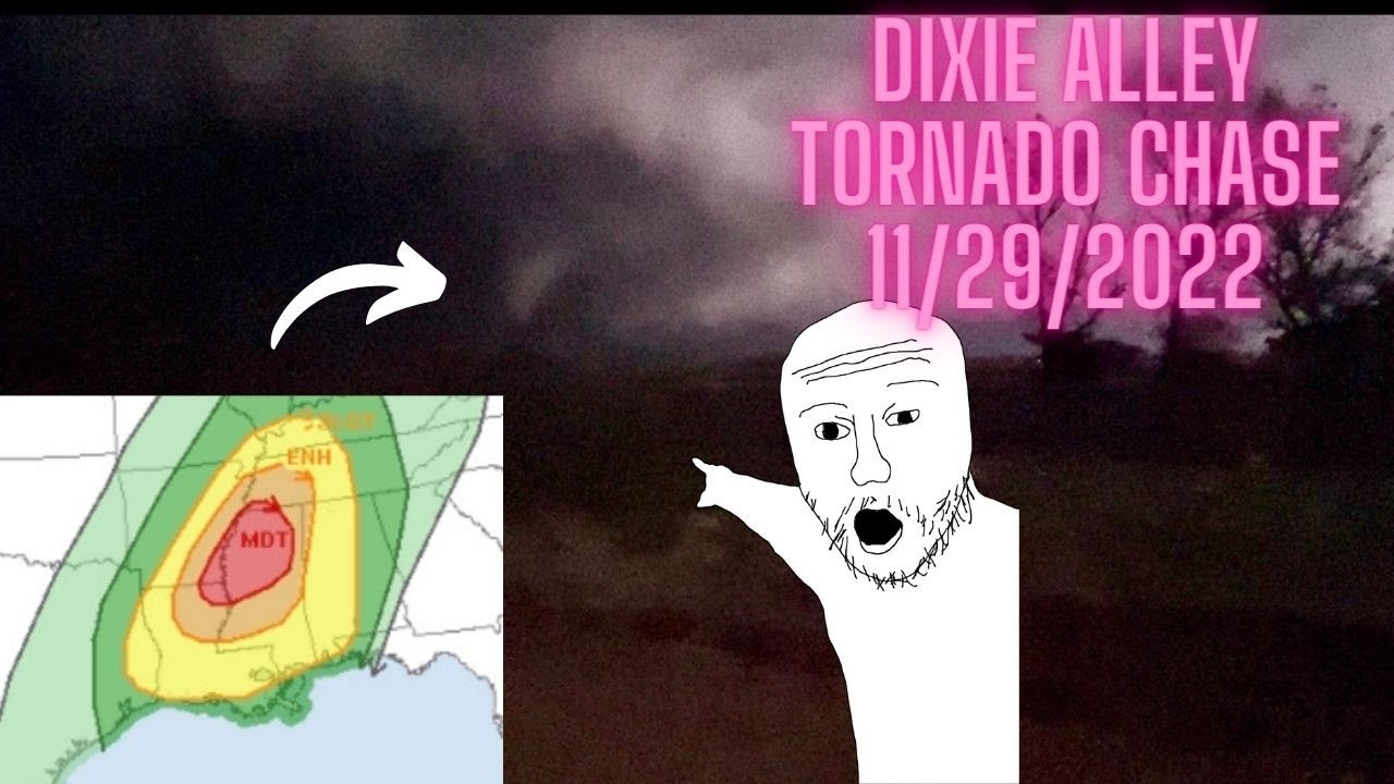 Dixie Alley Chase 11/29/2022 - Storm Chasing with The Boys 3 - YouTube