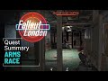 Fallout London Arms Race Quest Summary - Guide &amp; Walkthrough