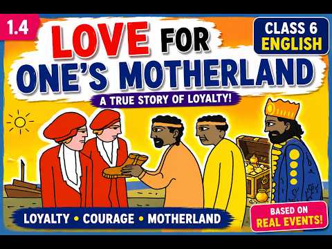 Class 6 - Love for One's Motherland English Lesson 1.4 in Marathi with Simple Animation.