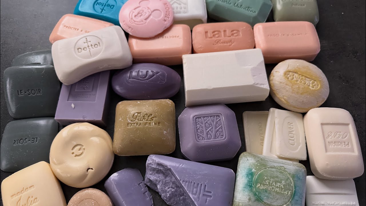 ASMR❣️vintage soap cutting#asmrsoap #石鹸#drysoap