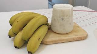 How to Make REAL Banana Milk | Fresh Banana Milkshake Recipe | Banana Smoothie