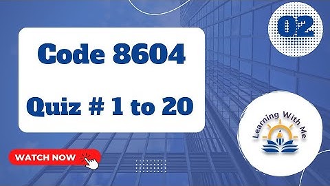 AIOU Quiz 8604😀 With Correct Answers Part 2 ||Solved quiz of 8604 || @mashaliqbalofficial06