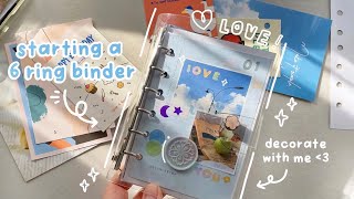 starting my first 6 ring binder 🌷💿✨ decorate with me [aesthetic and magical theme] // ft craspire
