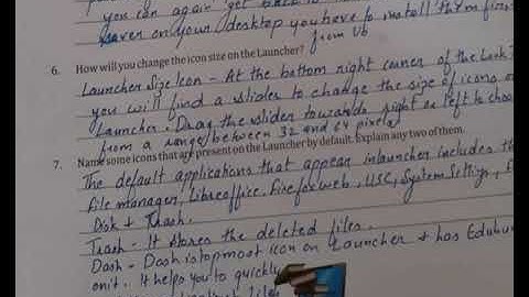 Chapter 3 Class 5 Managing Files and Folders In Edubuntu Question and Answer Series