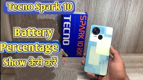 How To Show Battery Percentage in Tecno Spark 10 | Tecno Spark 10 में Battery Percentage Show कैसे