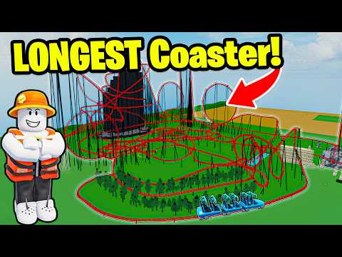 I Build the LONGEST ROLLERCOASTER in Roblox History..