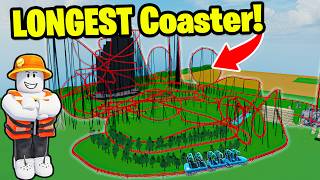 I Build the LONGEST ROLLERCOASTER in Roblox History..