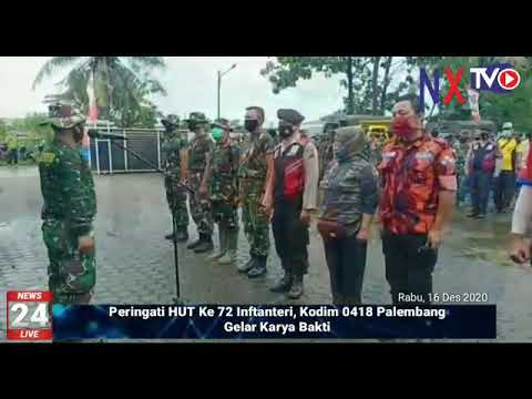 HUT ke-72 Infanteri, Kodim 0418/Palembang Gelar Karya Bakti