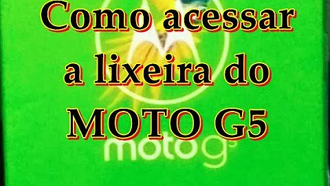 Como limpar a lixeira do celular Motorola?