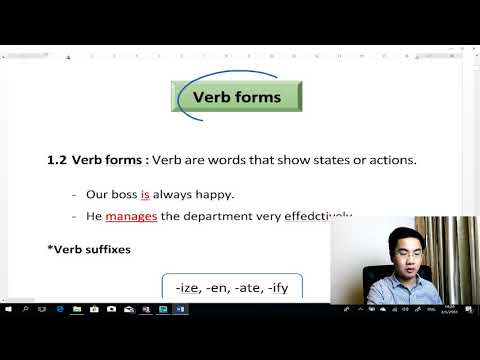 Verb Form : ติวอังกฤษ ก.พ. และข้าราชการทุกหน่วยงาน