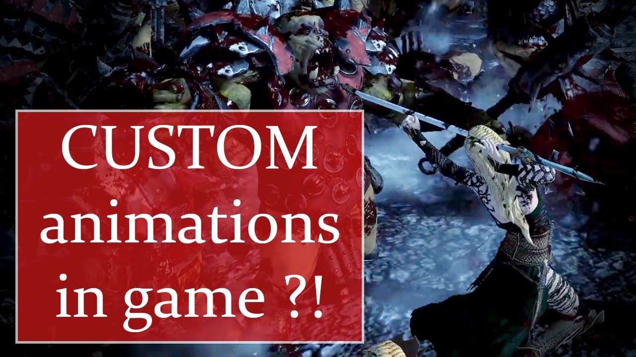 I modded my custom matched combat animations in game ! Total War