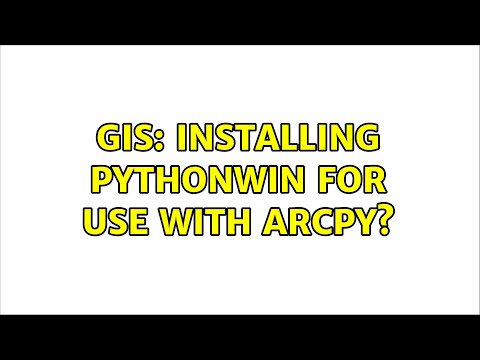 GIS: Installing Pythonwin for use with ArcPy?