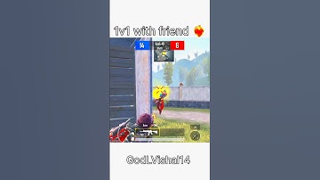 1v1 with friend ❤️‍🔥 wait for end ☠️#bgmi #shortvideos #bgmishort
