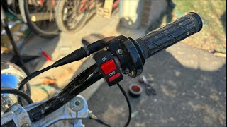 How To EASILY Wire A Kill Switch On A Coleman Minibike - wiring an on off switch to a dirt bike fast